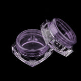 Maxbell Maxbell 50x Empty Round Makeup Jar Pot Travel Cream Powder Cosmetic Container 5g Purple