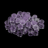 Maxbell Maxbell 50x Empty Round Makeup Jar Pot Travel Cream Powder Cosmetic Container 5g Purple