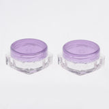 Maxbell Maxbell 50x Empty Round Makeup Jar Pot Travel Cream Powder Cosmetic Container 5g Purple