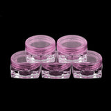 Maxbell Maxbell 50x Empty Round Makeup Jar Pot Travel Cream Powder Cosmetic Container 5g Pink