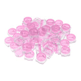 Maxbell Maxbell 50x Empty Round Makeup Jar Pot Travel Cream Powder Cosmetic Container 5g Pink