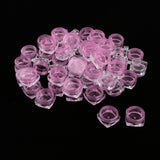 Maxbell Maxbell 50x Empty Round Makeup Jar Pot Travel Cream Powder Cosmetic Container 5g Pink