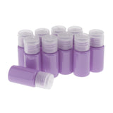 Maxbell Maxbell 10Pcs PET Makeup Toner Remover Liquid Containers Travel Shampoo Bottles 10ml Purple