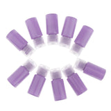 Maxbell Maxbell 10Pcs PET Makeup Toner Remover Liquid Containers Travel Shampoo Bottles 10ml Purple