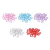 Maxbell Maxbell 30X Cosmetic Sample Empty Containers Round Pots for Eye Shadow Powder Clear