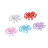 Maxbell Maxbell 30X Cosmetic Sample Empty Containers Round Pots for Eye Shadow Powder Clear