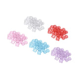 Maxbell Maxbell 30X Cosmetic Sample Empty Containers Round Pots for Eye Shadow Powder Clear