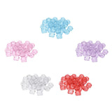 Maxbell Maxbell 30X Cosmetic Sample Empty Containers Round Pots for Eye Shadow Powder Clear
