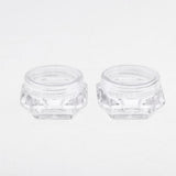 Maxbell Maxbell 30X Cosmetic Sample Empty Containers Round Pots for Eye Shadow Powder Clear