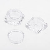 Maxbell Maxbell 30X Cosmetic Sample Empty Containers Round Pots for Eye Shadow Powder Clear