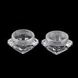 Maxbell Maxbell 30X Cosmetic Sample Empty Containers Round Pots for Eye Shadow Powder Clear