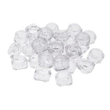 Maxbell Maxbell 30X Cosmetic Sample Empty Containers Round Pots for Eye Shadow Powder Clear