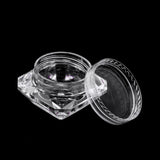 Maxbell Maxbell 30X Cosmetic Sample Empty Containers Round Pots for Eye Shadow Powder Clear