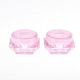 Maxbell Maxbell 30X Cosmetic Sample Empty Containers Round Pots for Eye Shadow Powder Pink