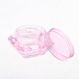 Maxbell Maxbell 30X Cosmetic Sample Empty Containers Round Pots for Eye Shadow Powder Pink