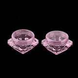 Maxbell Maxbell 30X Cosmetic Sample Empty Containers Round Pots for Eye Shadow Powder Pink