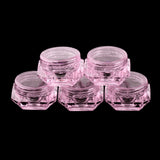 Maxbell Maxbell 30X Cosmetic Sample Empty Containers Round Pots for Eye Shadow Powder Pink