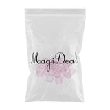Maxbell Maxbell 30X Cosmetic Sample Empty Containers Round Pots for Eye Shadow Powder Pink