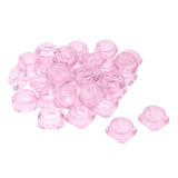 Maxbell Maxbell 30X Cosmetic Sample Empty Containers Round Pots for Eye Shadow Powder Pink