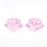 Maxbell Maxbell 30X Cosmetic Sample Empty Containers Round Pots for Eye Shadow Powder Pink