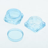 Maxbell Maxbell 30X Cosmetic Sample Empty Containers Round Pots for Eye Shadow Powder Blue