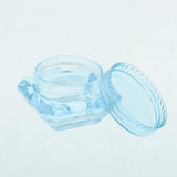 Maxbell Maxbell 30X Cosmetic Sample Empty Containers Round Pots for Eye Shadow Powder Blue