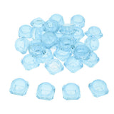 Maxbell Maxbell 30X Cosmetic Sample Empty Containers Round Pots for Eye Shadow Powder Blue