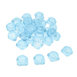 Maxbell Maxbell 30X Cosmetic Sample Empty Containers Round Pots for Eye Shadow Powder Blue