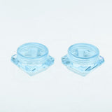 Maxbell Maxbell 30X Cosmetic Sample Empty Containers Round Pots for Eye Shadow Powder Blue