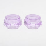 Maxbell Maxbell 30X Cosmetic Sample Empty Containers Round Pots for Eye Shadow Powder Purple