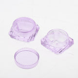 Maxbell Maxbell 30X Cosmetic Sample Empty Containers Round Pots for Eye Shadow Powder Purple