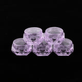 Maxbell Maxbell 30X Cosmetic Sample Empty Containers Round Pots for Eye Shadow Powder Purple