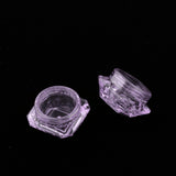 Maxbell Maxbell 30X Cosmetic Sample Empty Containers Round Pots for Eye Shadow Powder Purple