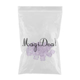 Maxbell Maxbell 30X Cosmetic Sample Empty Containers Round Pots for Eye Shadow Powder Purple