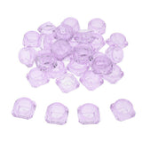 Maxbell Maxbell 30X Cosmetic Sample Empty Containers Round Pots for Eye Shadow Powder Purple