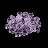 Maxbell Maxbell 30X Cosmetic Sample Empty Containers Round Pots for Eye Shadow Powder Purple