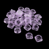 Maxbell Maxbell 30X Cosmetic Sample Empty Containers Round Pots for Eye Shadow Powder Purple