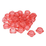 Maxbell Maxbell 30X Cosmetic Sample Empty Containers Round Pots for Eye Shadow Powder Red