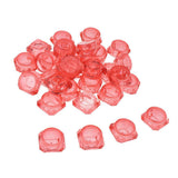 Maxbell Maxbell 30X Cosmetic Sample Empty Containers Round Pots for Eye Shadow Powder Red