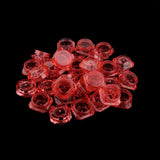 Maxbell Maxbell 30X Cosmetic Sample Empty Containers Round Pots for Eye Shadow Powder Red