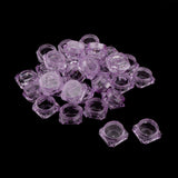 Maxbell Maxbell 30 Pieces 5g Plastic Pot Jars Lotion Cream Sample Empty Container Purple