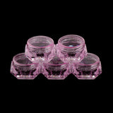 Maxbell Maxbell 30 Pieces 5g Plastic Pot Jars Lotion Cream Sample Empty Container Pink