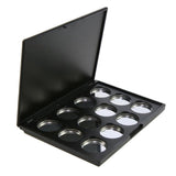 Maxbell Maxbell 12 Slots Empty Magnetic Palette Box for Eyeshadow Powder Makeup Case w/ Pans