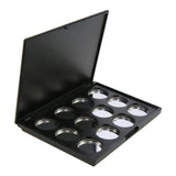 Maxbell Maxbell 12 Slots Empty Magnetic Palette Box for Eyeshadow Powder Makeup Case w/ Pans