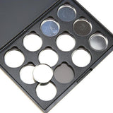 Maxbell Maxbell 12 Slots Empty Magnetic Palette Box for Eyeshadow Powder Makeup Case w/ Pans