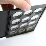 Maxbell Maxbell 12 Slots Empty Magnetic Palette Box for Eyeshadow Powder Makeup Case w/ Pans
