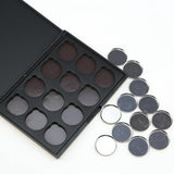 Maxbell Maxbell 12 Slots Empty Magnetic Palette Box for Eyeshadow Powder Makeup Case w/ Pans