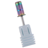 Maxbell Maxbell Stainless Steel Sanding Band Mandrel Bit for Nail Drill Machine Acrylic Nail Rainbow