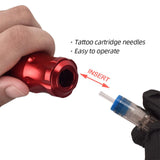 Maxbell Maxbell Zinc Alloy Motor Tattoo Machine Makeup Pen with DC Hook Line Red