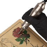 Maxbell Zinc Alloy Motor Tattoo Machine Makeup Pen with DC Hook Line Champagne
